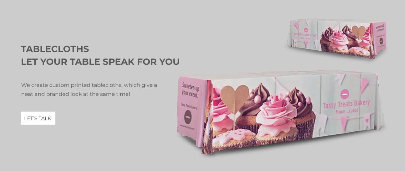 Custom Tablecloths With Logo Best Print Service In Houston