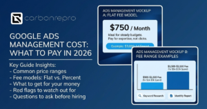 Google Ads Management Cost What Small Businesses Should Pay in 2026